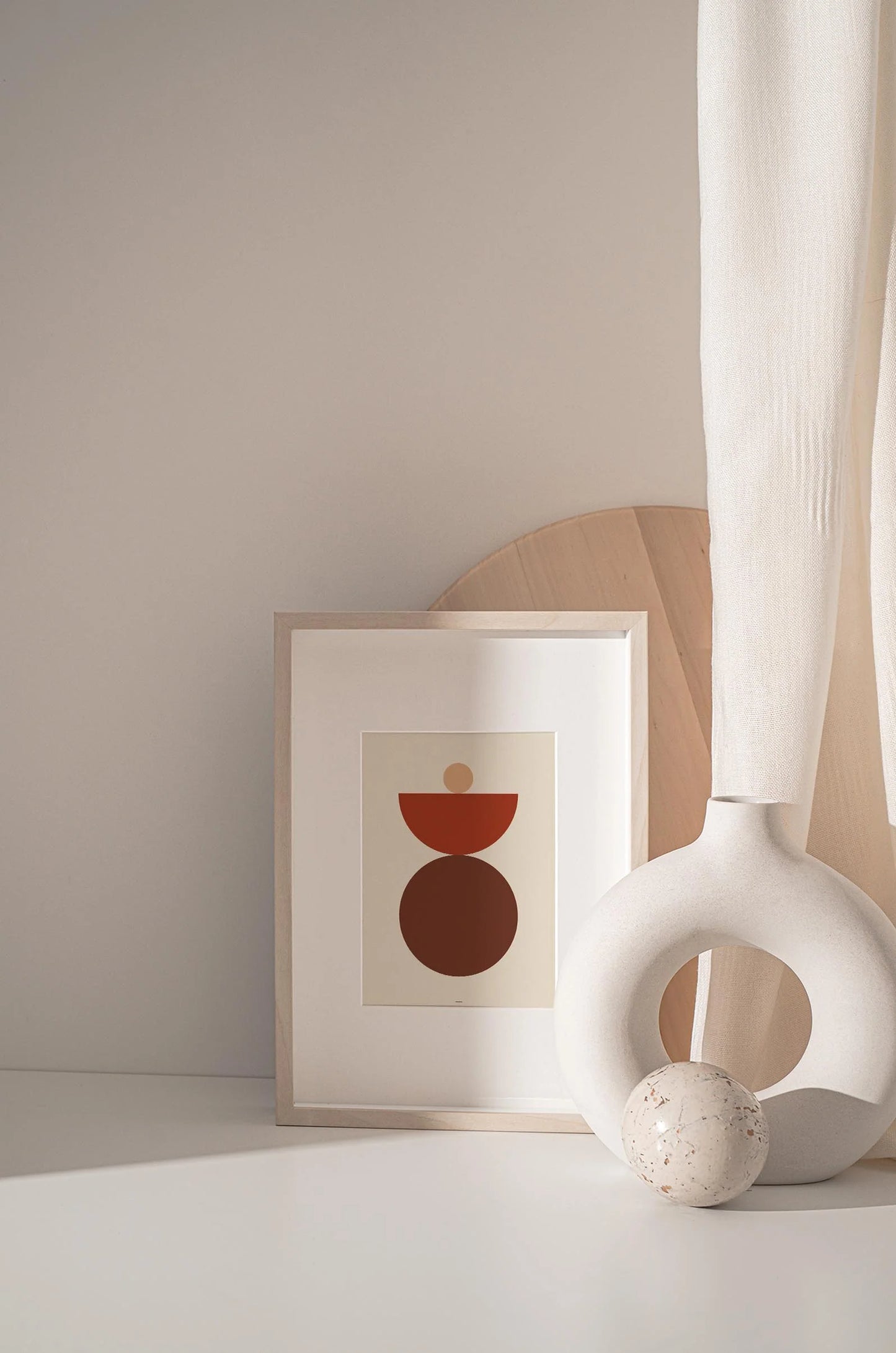 Aligned In Stillness White Frame
