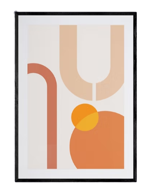 Autumn Flow Black Frame
