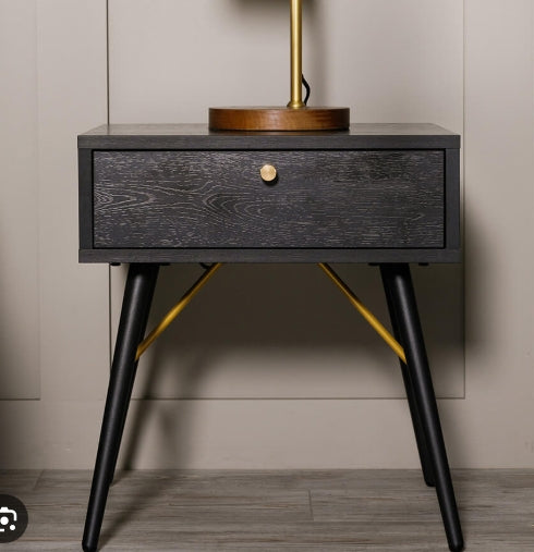 Barcelona Charcoal Bedside Locker
