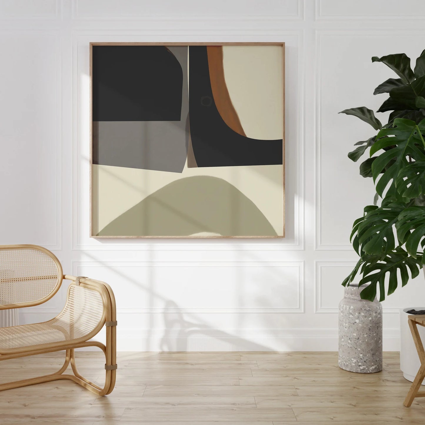 Soft Geometry Black Frame