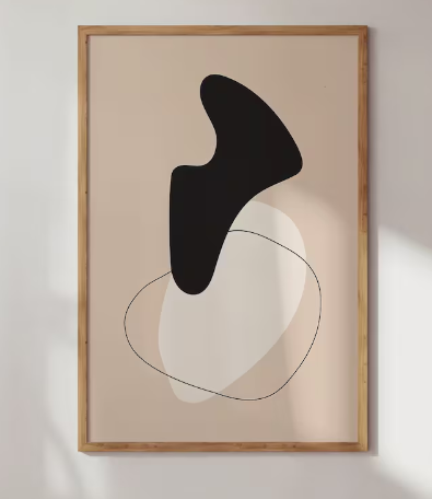 Abstraction Oak Frame