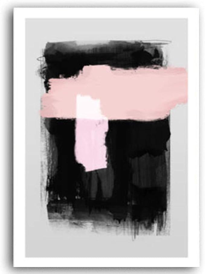 Pink Shreds Oak Frame