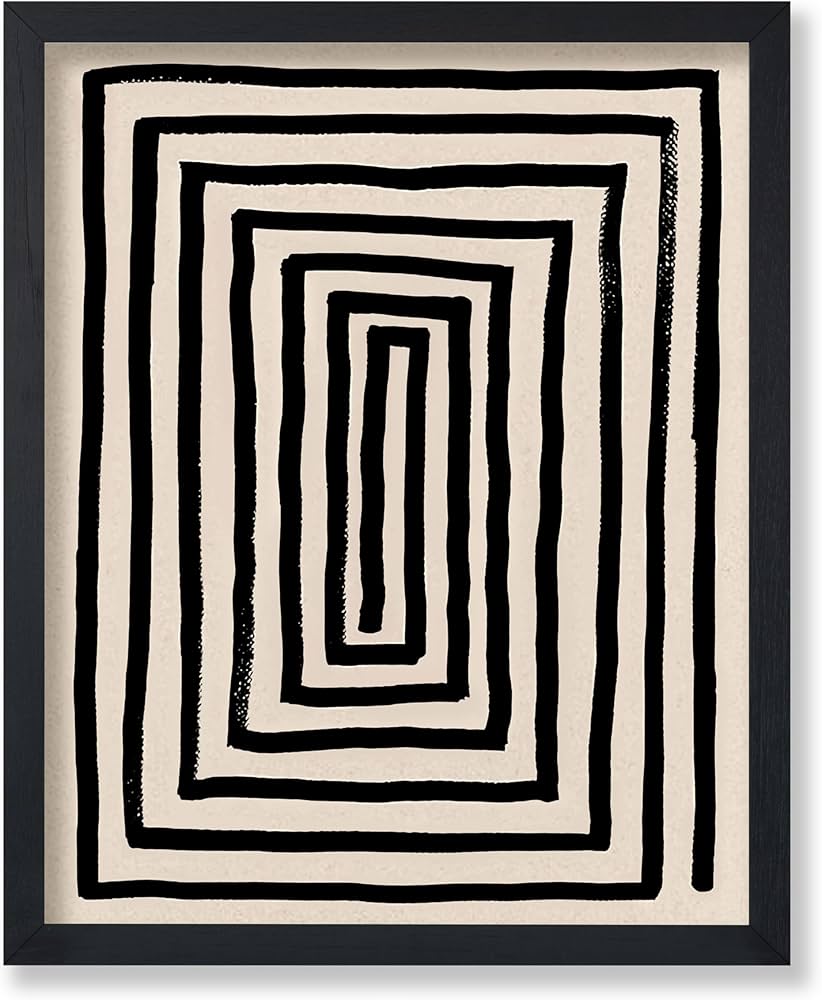The Echo Maze Black Frame