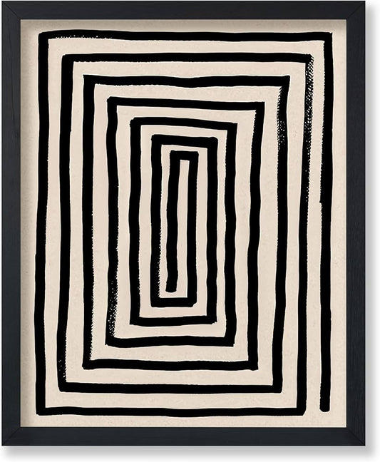 The Echo Maze Black Frame