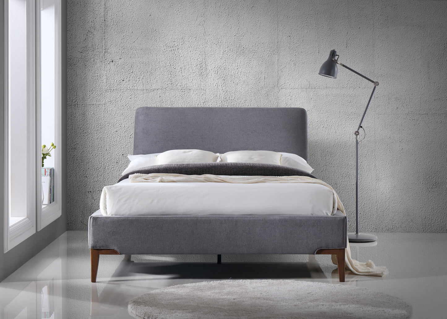Andromeda Grey Bed
