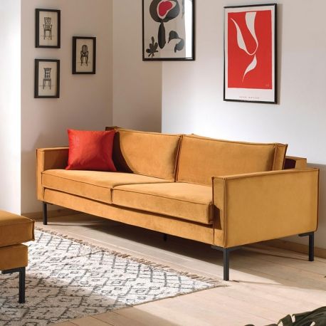 Bray 3 seater Napdi Mustard