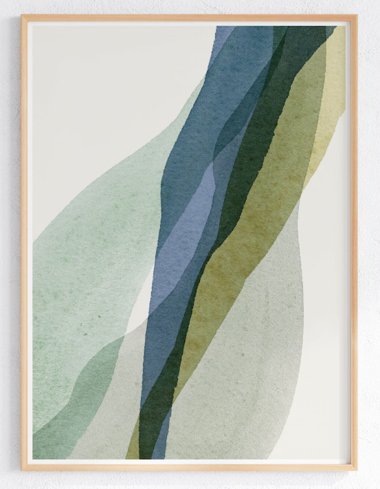 Flowing Layers Oak Frame