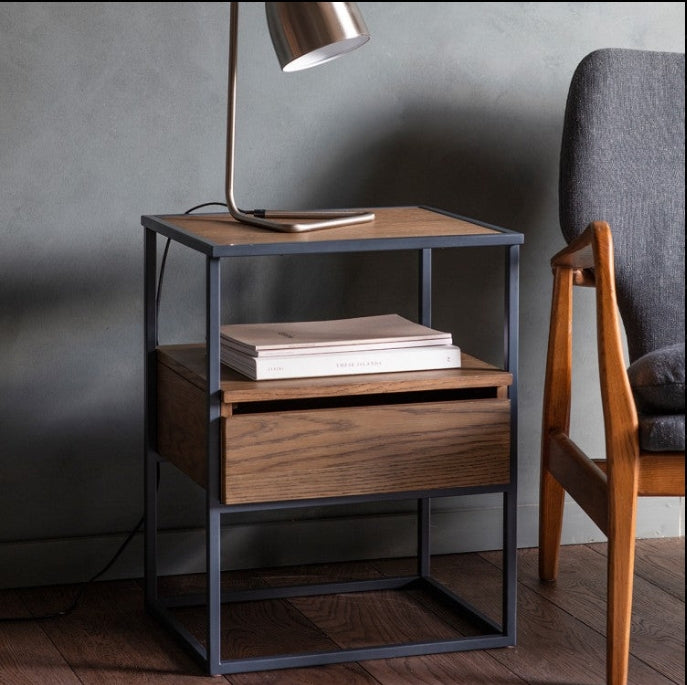 Balham Smoked Bedside Locker