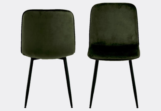 Delmy Dining Chair -  Olive Green(Set of 4)